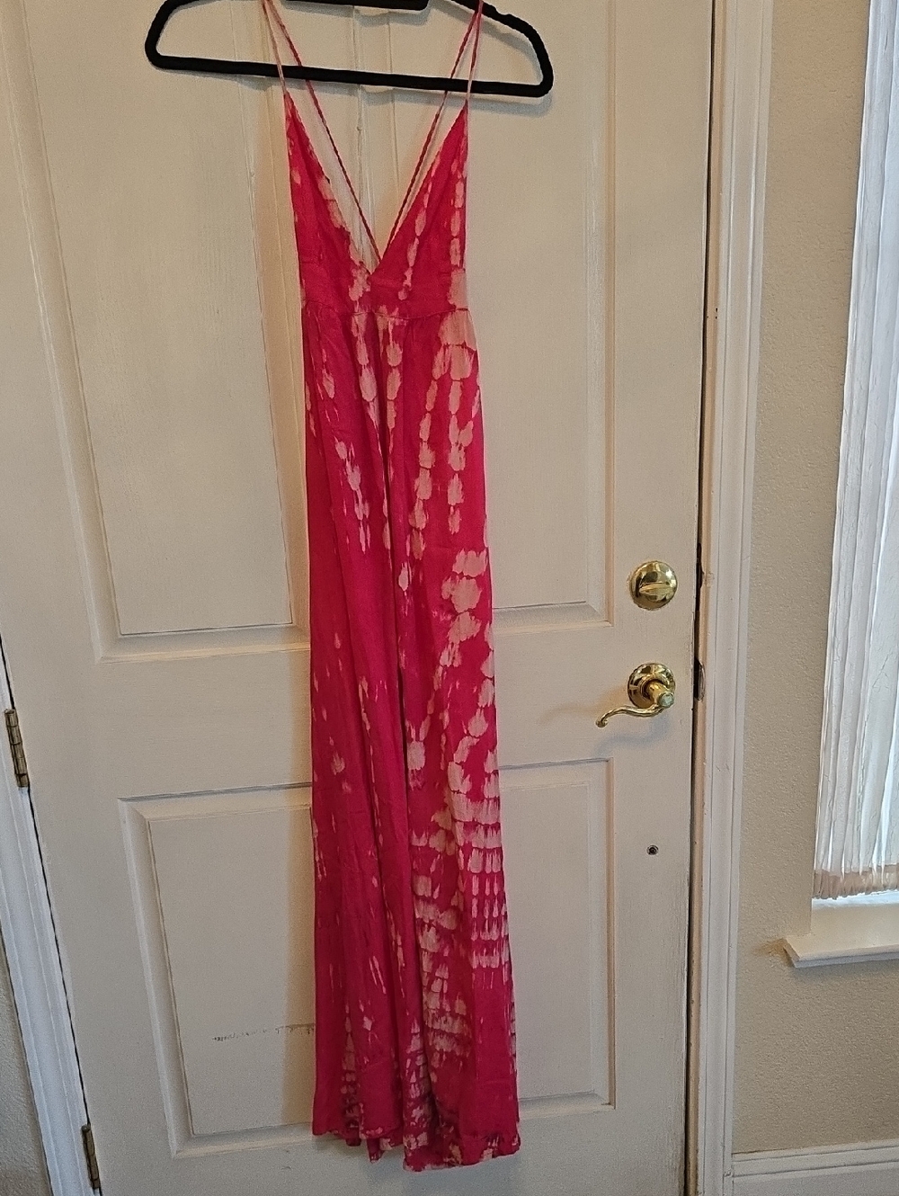Tiare Hawaii Pink Tie-Dye Maxi Dress